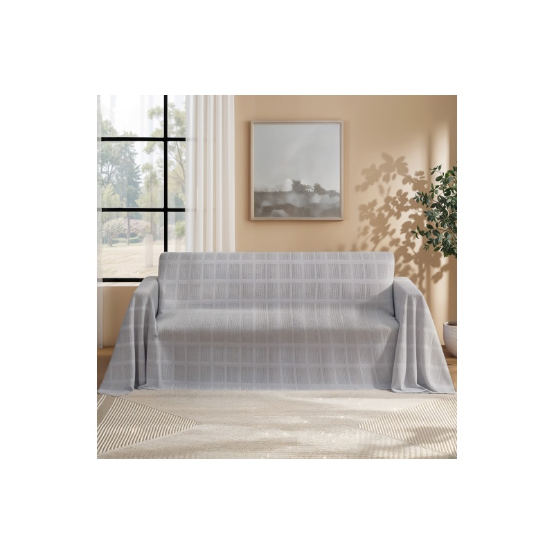 COLCHA FOULARD MULTIUSOS GRIS PERLA
