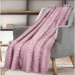 MANTA SHERPA CON BORREGUITO VIOLETA
