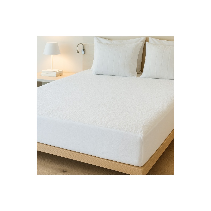 PROTECTOR DE COLCHÓN RIZO CAMA 90 CM.
