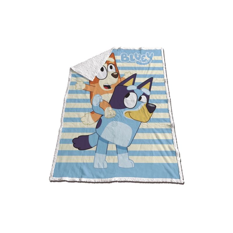 MANTA SHERPA CON BORREGUITO BLUEY

