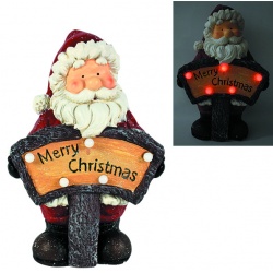 PAPA NOEL CERAMICA LUMINOSO 
