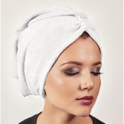 TOALLA TURBANTE BLANCA 
