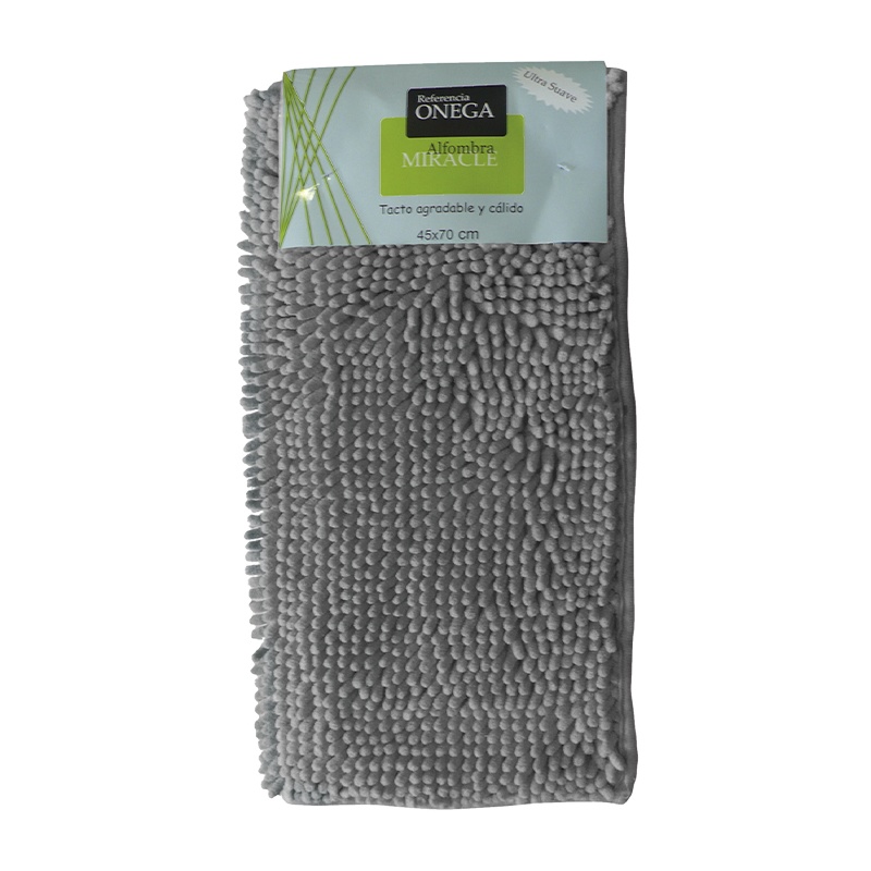 ALFOMBRA MICROFIBRA GRIS 
