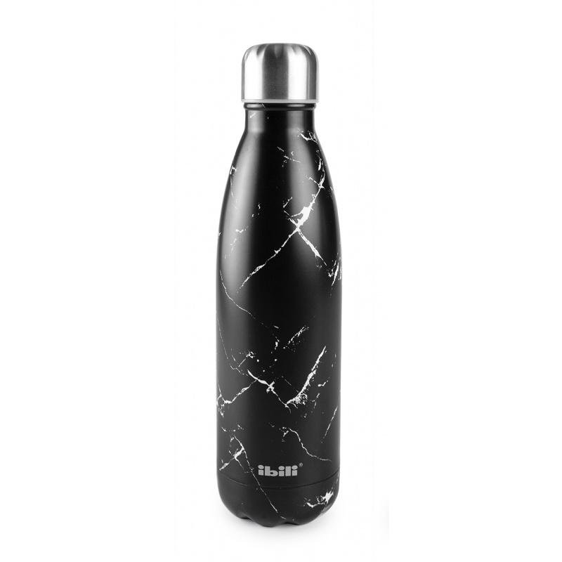 BOTELLA TERMO DOBLE PARED BLACK MARBLE 
