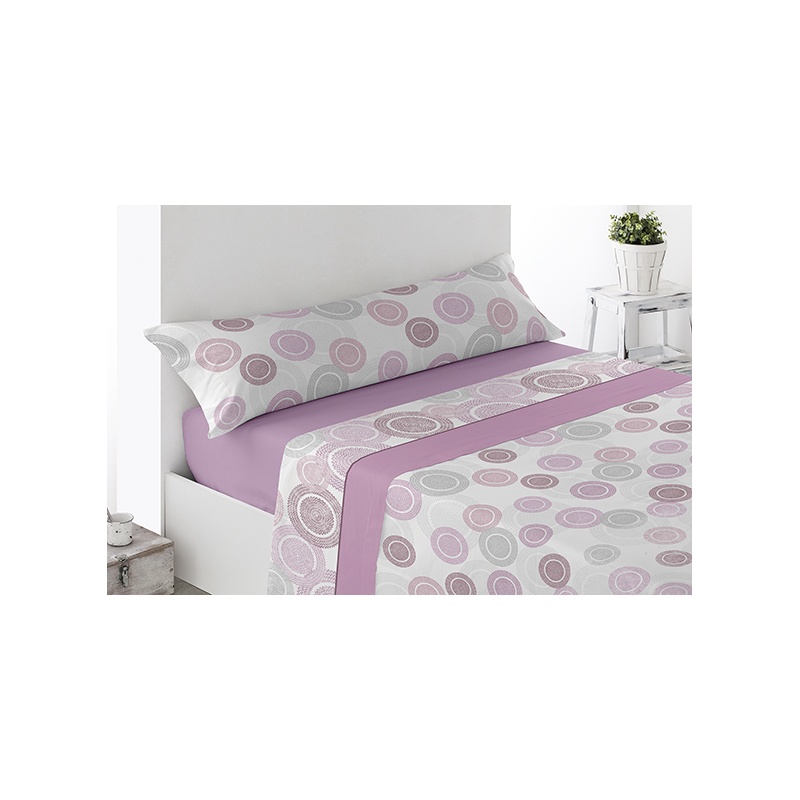 JUEGO DE SÁBABAS CORALINA LEMOS CAMA 90 CM 
