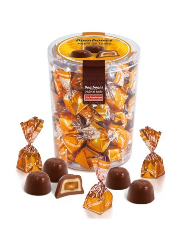 BOTE CON BOMBONES DE DULCE DE LECHE
