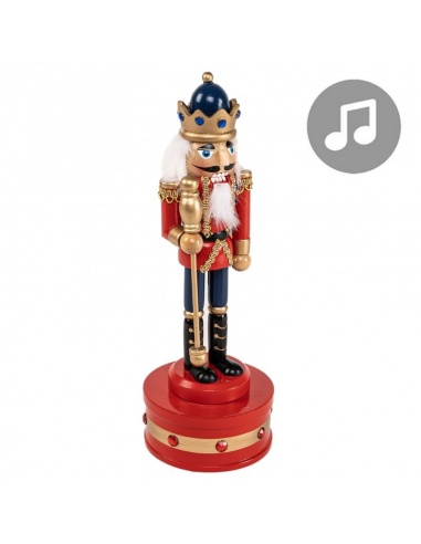 FIGURA SOLDADO CASCANUECES CON MÚSICA

