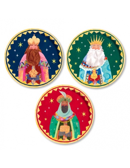 SET DE 6 PLATOS REYES MAGOS
