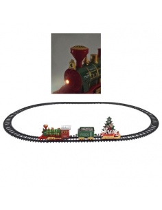 TREN NAVIDEÑO CON VAGONES
