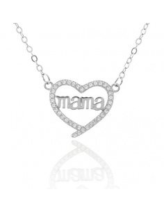 COLGANTE CORAZÓN MAMÁ PLATA
 2
