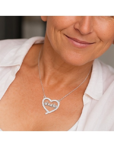 COLGANTE CORAZÓN ABUELA PLATA
