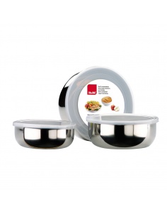 SET DE 3 FIAMBRERAS ACERO
