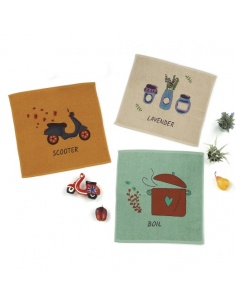 SET DE 3 PAÑOS COCINA + COLOR 
