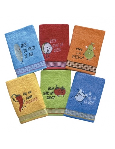 SET DE 6 PAÑOS ALIMENTOS
