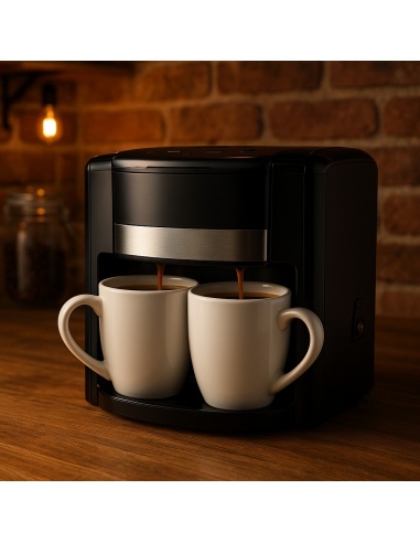 CAFETERA ELÉCTRICA DE GOTEO, 2 TAZAS
