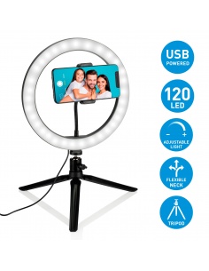 ARO DE LUZ SELFIE CON TRÍPODE

