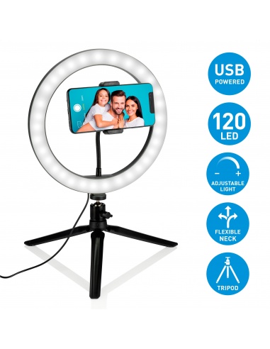 ARO DE LUZ SELFIE CON TRÍPODE
