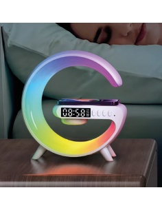 RELOJ ALTAVOZ CARGADOR INALÁMBRICO