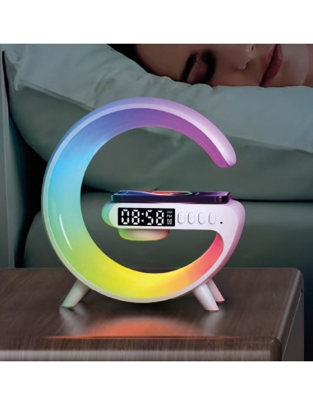RELOJ ALTAVOZ CARGADOR INALÁMBRICO