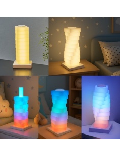LÁMPARA MODERNA CON LUZ LED
