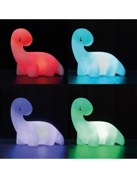 LÁMPARA DINOSAURIO LED MULTICOLOR
