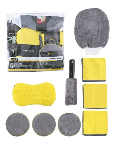 SET 9 PIEZAS LIMPIEZA COCHE
