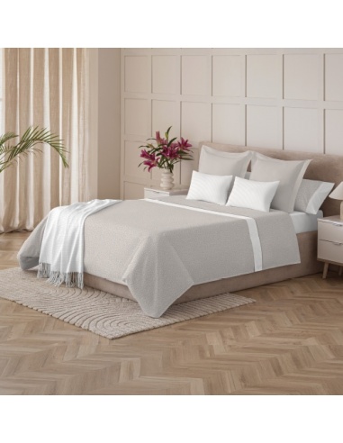 JUEGO DE SÁBANAS SAHARA BEIGE CAMA 90 CM.
