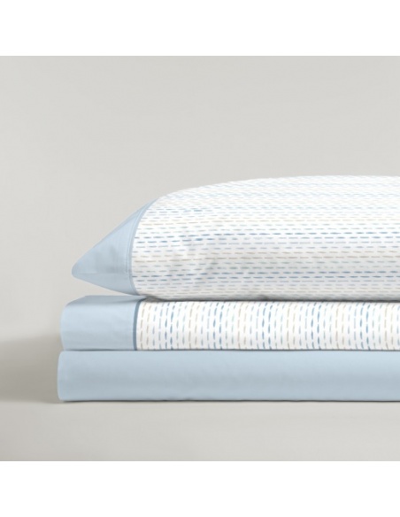 JUEGO DE SÁBANAS VOGA AZUL CAMA 90 CM.
