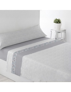 JUEGO DE SÁBANAS PIRINEO CUBEL GRIS CAMA 180 CM.
