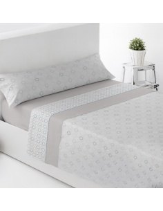 JUEGO DE SÁBANAS PIRINEO ZAYAS BEIGE CAMA 90 CM.
