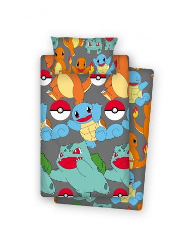 JUEGO DE SÁBANAS POKÉMON CAMA DE 90 CM.
