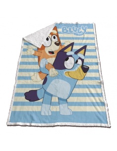 MANTA SHERPA CON BORREGUITO BLUEY
