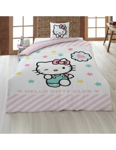 FUNDA NÓRDICA HELLO KITTY CAMA DE 90 CM.
