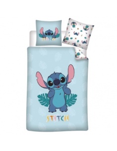FUNDA NÓRDICA Y FUNDA DE COJÍN LILO + STITCH CAMA DE 90 CM.
