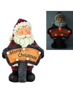 PAPA NOEL CERAMICA LUMINOSO 
