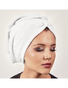 TOALLA TURBANTE BLANCA 

