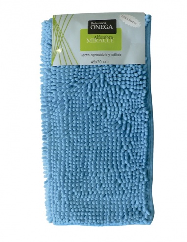 ALFOMBRA BAÑO MICROFIBRA AZUL

