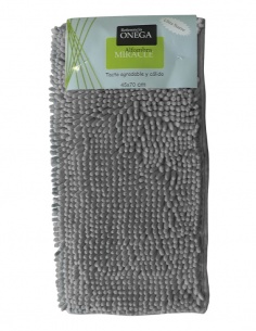 ALFOMBRA MICROFIBRA GRIS 
