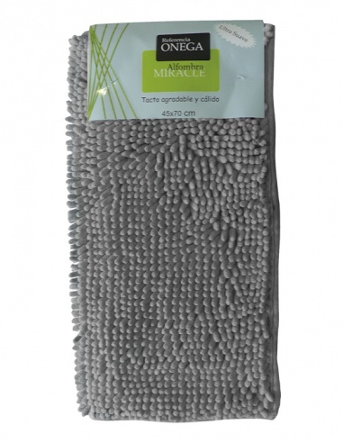 ALFOMBRA MICROFIBRA GRIS 
