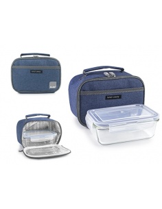 PORTA ALIMENTOS + CONTENEDOR  LITE AZUL
