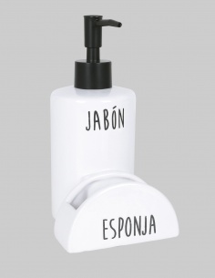 DISPENSADOR JABÓN REDONDO CERÁMICA 
