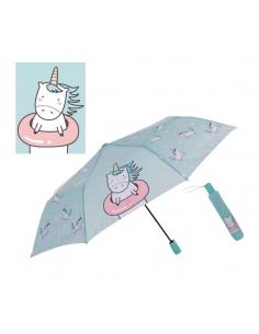 PARAGUAS PLEGABLE AUTOMÁTICO UNICORNIO
