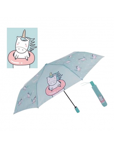 PARAGUAS PLEGABLE AUTOMÁTICO UNICORNIO
