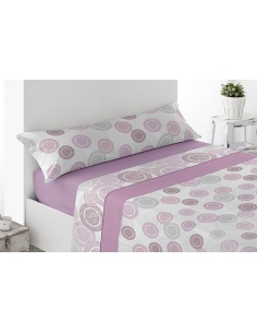 JUEGO DE SÁBABAS CORALINA LEMOS CAMA 90 CM 
