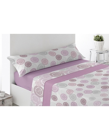 JUEGO DE SÁBABAS CORALINA LEMOS CAMA 90 CM 
