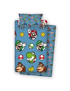 SÁBANAS SUPERMARIO CAMA 90 CM 
