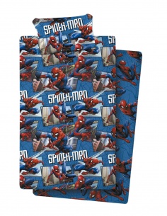 JUEGO DE SÁBANAS CORALINA SPIDERMAN CAMA 90 CM 
