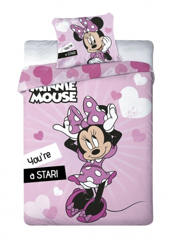 FUNDA NÓRDICA MINNIE CAMA 90 CM 
